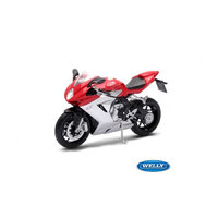WELLY MODEL 1:10 MV AGUSTA F3 800 ČERVENO-STŘÍBRNÁ